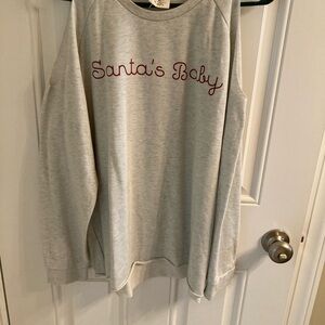 Santa Baby Open Sleeve/Long Sleeve top